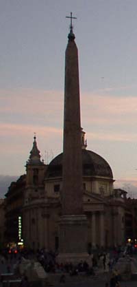 Obelisco di Ramesse II a Roma in Piazza del Popolo