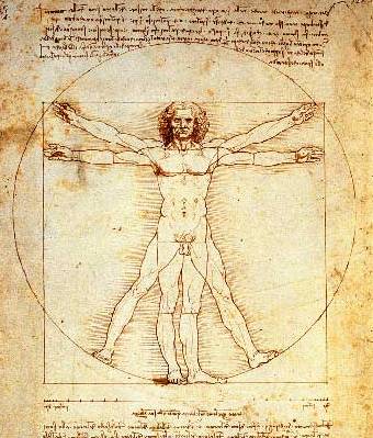 Leonardo Da Vinci - l'uomo di Vitruvio
