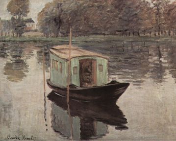 The Studio Boat Claude Monet