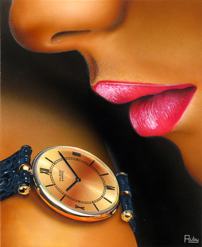Il lungo incedere del tempo! opera di Ruby del 1998 tecnica mista su cartoncino 1998